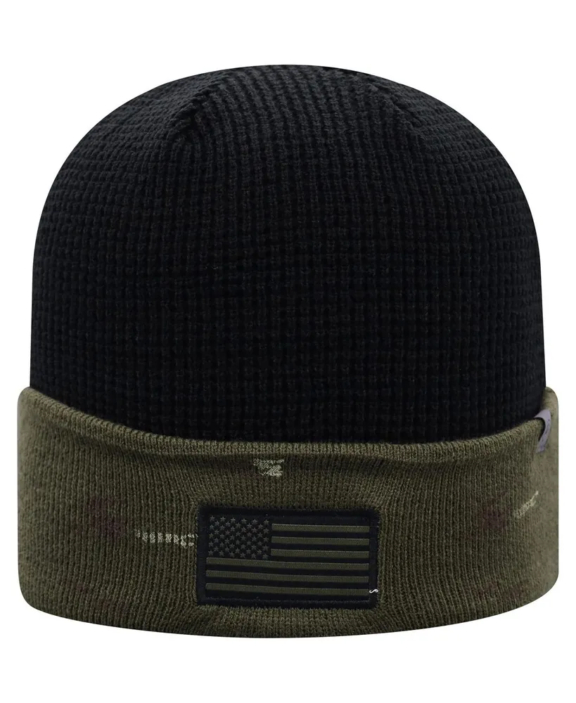 Men's Olive and Black Minnesota Golden Gophers Oht Military-Inspired Appreciation Skully Cuffed Knit Hat