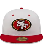 Men's White and Scarlet San Francisco 49ers Flipside 59FIFTY Fitted Hat