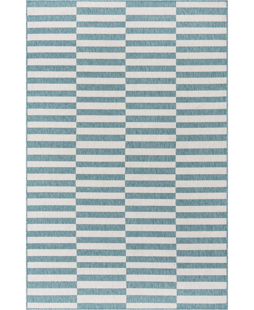 Bayshore Home Outdoor Banded Striped 5' x 8' Area Rug