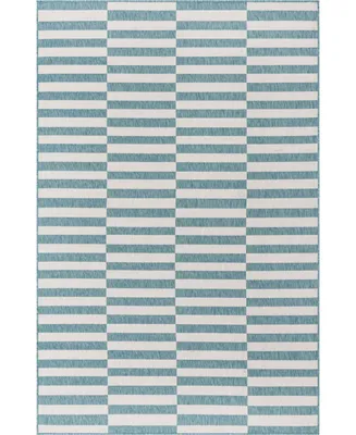 Bayshore Home Outdoor Banded Striped 5' x 8' Area Rug