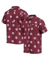 Men's Columbia Maroon Texas A&M Aggies Super Slack Tide Omni-Shade Button-Up Shirt