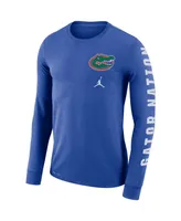 Men's Jordan Royal Florida Gators Local Mantra Performance Long Sleeve T-shirt