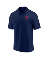 Men's Fanatics Navy Cleveland Indians Winning Streak Polo Shirt