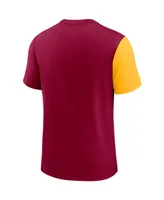 Men's Nike Burgundy, Gold Washington Football Team Pop Performance T-shirt