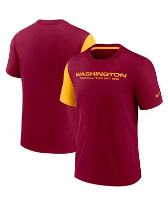 Men's Nike Burgundy, Gold Washington Football Team Pop Performance T-shirt