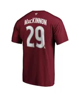 Men's Fanatics Nathan Mackinnon Burgundy Colorado Avalanche Big and Tall Name Number T-shirt