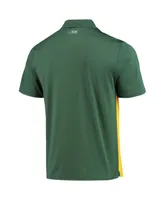 Men's Msx by Michael Strahan Gold, Green Green Bay Packers Challenge Color Block Performance Polo Shirt
