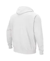 Men's Colosseum White Tennessee Volunteers Arch and Logo 3.0 Pullover Hoodie