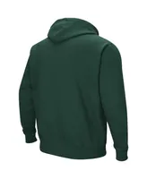 Men's Colosseum Green Cal Poly Mustangs Arch and Logo Pullover Hoodie