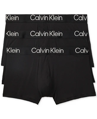Calvin Klein Men's 3-Pack Ultra Soft Modern Modal Trunk Underwear