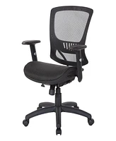 Mesh Screen Seat and Back Manager's Chair with Height Adjustable Arms