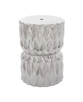 Ceramic Modern Accent Table - Silver