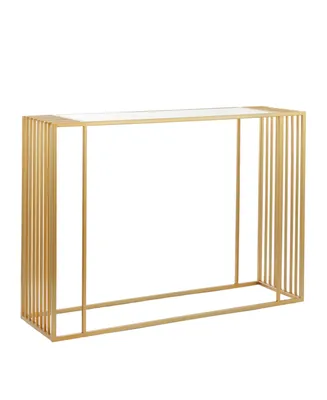 Iron Contemporary Console Table - Gold
