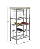 Contemporary Metal Wine Storage