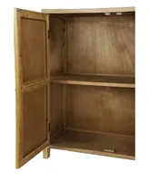 Wood Boho Style Cabinet