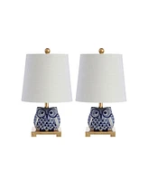 Justina Ceramic Mini Table Lamp, Set of 2