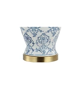 Juliana Traditional Classic Chinoiserie Ceramic Led Table Lamp