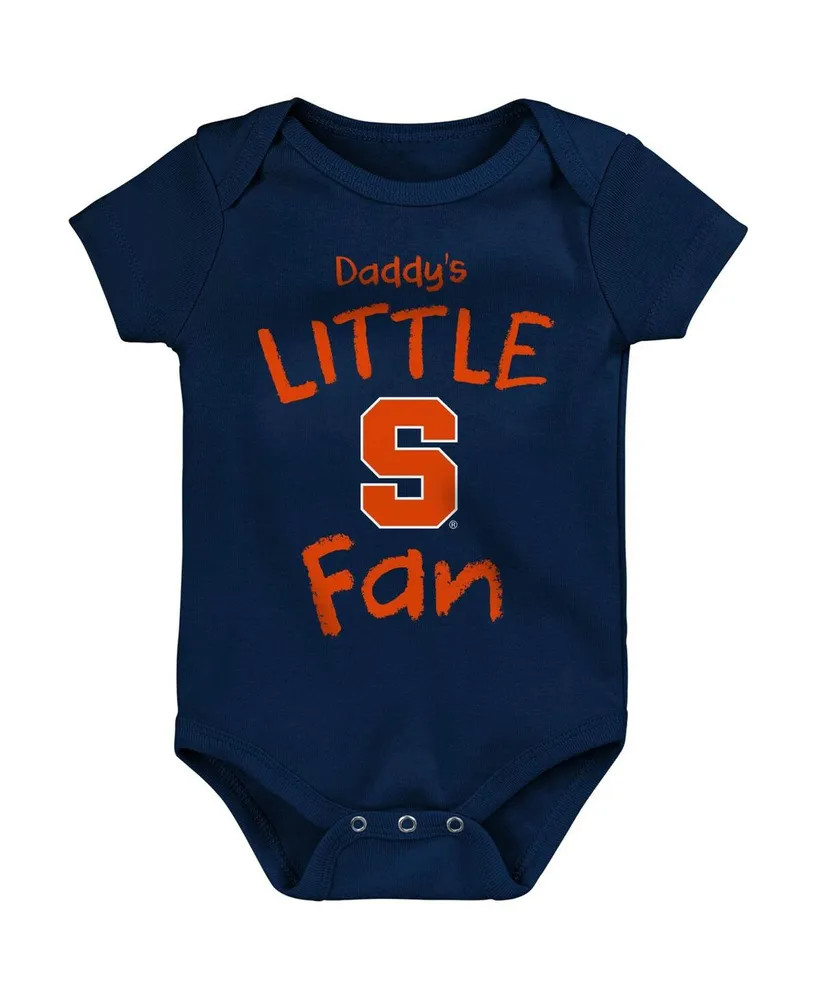 Newborn & Infant Houston Astros Navy/Orange/Heathered Gray Game Time Three-Piece Bodysuit Set