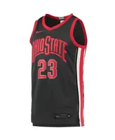 Men's LeBron James Charcoal Ohio State Buckeyes Limited Basketball Jersey