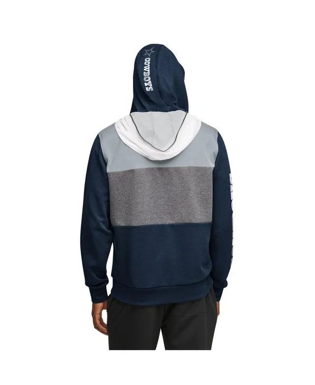 Tommy Hilfiger Men's Navy, Gray Dallas Cowboys Color Block Quarter-Zip Pullover  Hoodie