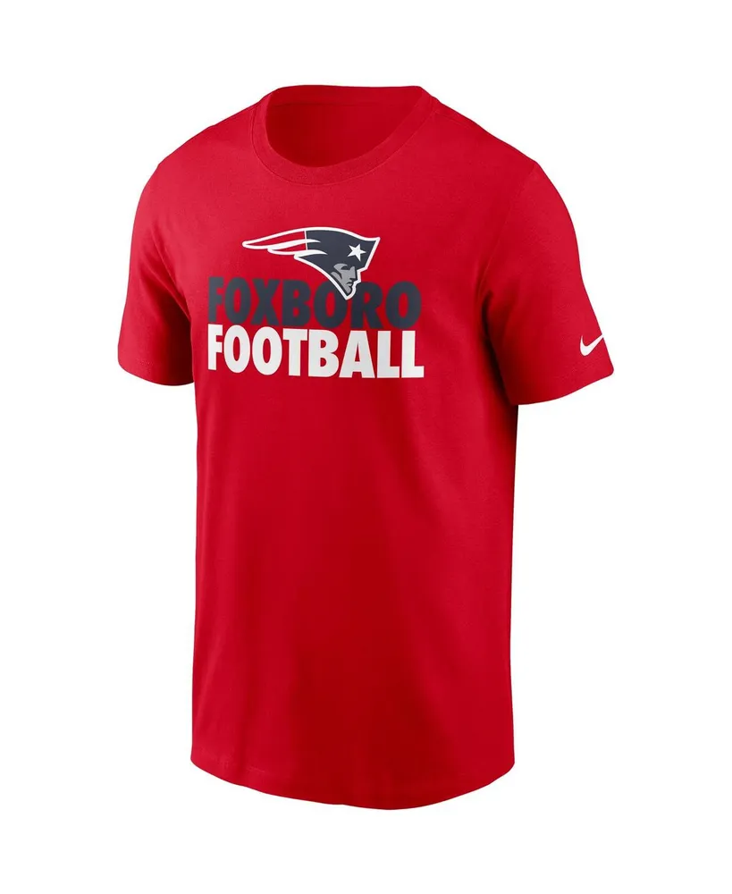 Men's Nike Red New England Patriots Hometown Collection Foxboro T-shirt