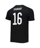 Men's adidas Juan Cuadrado Black Juventus Amplifier Name and Number T-shirt