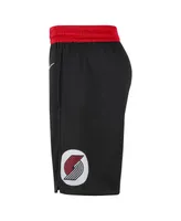 Men's Nike Black and Red Portland Trail Blazers 2021/22 City Edition Swingman Shorts