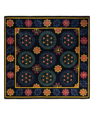 Adorn Hand Woven Rugs Suzani M1701 9'4" x 10'1" Area Rug