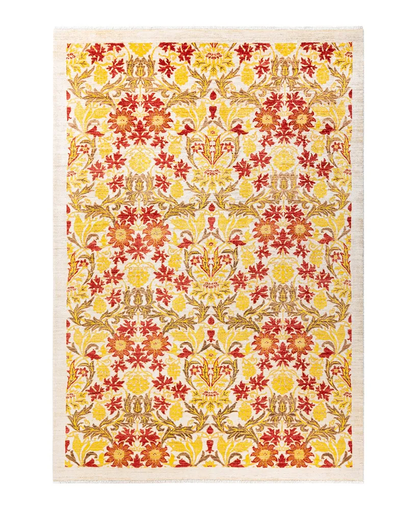 Adorn Hand Woven Rugs Arts Crafts M16045 6'3" x 9'1" Area Rug