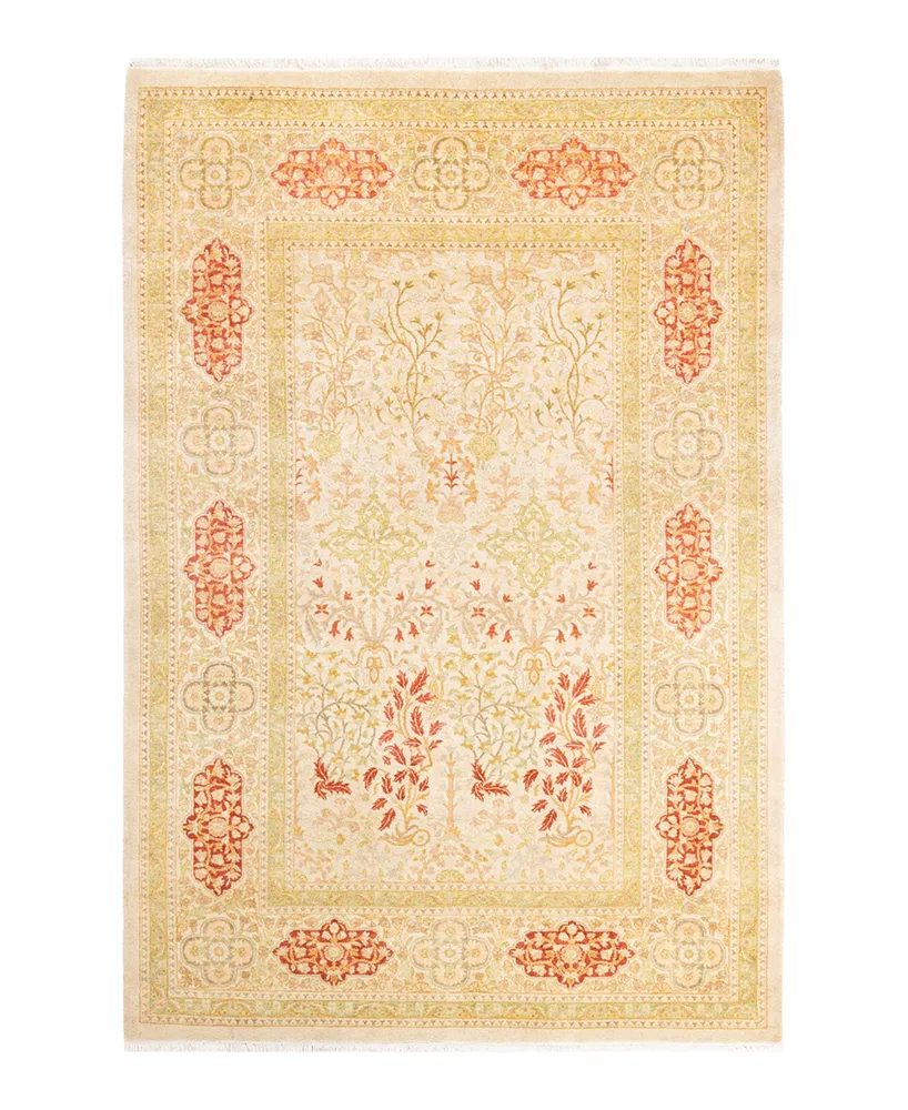 Adorn Hand Woven Rugs Mogul M174978 4'2" x 6'2" Area Rug