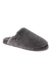 Dearfoams Men's Fireside by Broome Genuine Shearling Fuzzy Scuff House Slipper