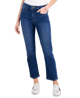 Tommy Hilfiger Women's Tribeca Th Flex Straight Leg Ankle Jeans