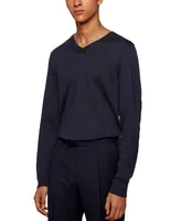 Boss by Hugo Boss Men's V-Neck Wool Sweater