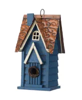 Glitzhome 12" Cottage Birdhouse