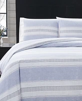 London Fog Stripe Flannel 2-Pc. Comforter Set, Twin Xl