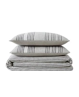 Truly Soft Kiel Stripe 3 Piece Flannel Duvet Cover Set, King