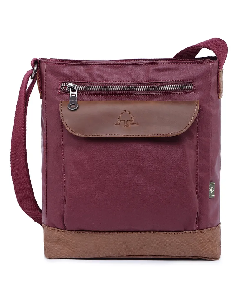 Tsd Brand Urban Light Coated Canvas Crossbody Bag