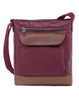 Tsd Brand Urban Light Coated Canvas Crossbody Bag