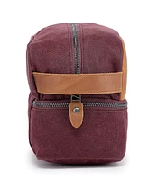 Tsd Brand Stone Creek Waxed Canvas Toiletry Bag