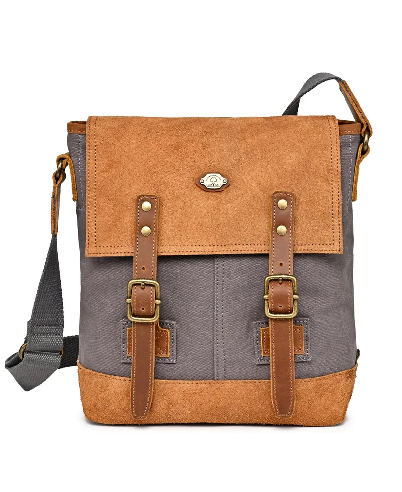 Tsd Brand Valley Oak Canvas Crossbody Bag