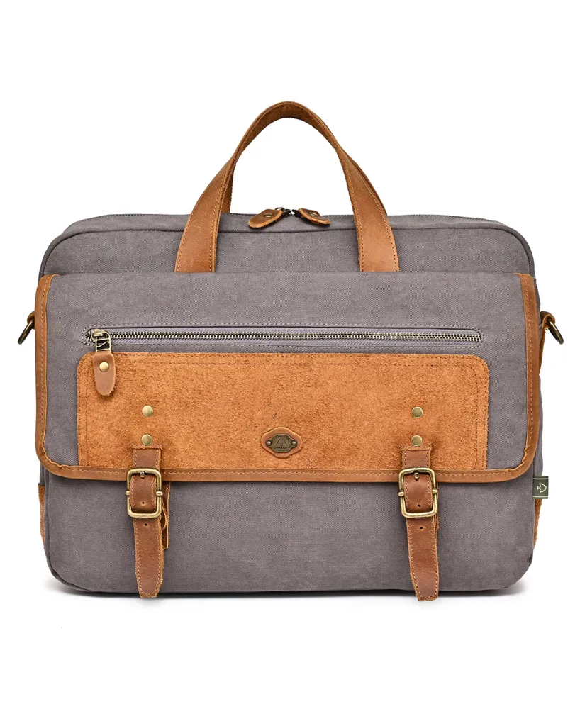 Tsd Brand Valley Oak Canvas Brief Bag