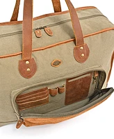 Tsd Brand Valley Oak Canvas Weekender Bag