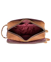 Tsd Brand Turtle Ridge Waxed Canvas Toiletry Bag
