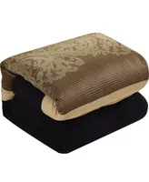 Stratford Park Milan 7-Piece Comforter Set, King - Black and Gold