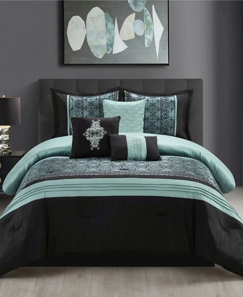 Stratford Park Charley 7-Piece Comforter Set, Queen