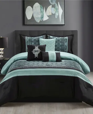 Stratford Park Charley 7-Piece Comforter Set, Queen