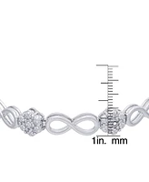Diamond Accent Infinity Link Bracelet
