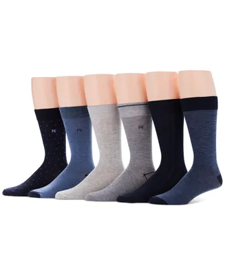 Perry Ellis Portfolio Men's 6-Pk. Pindot Casual Dress Socks