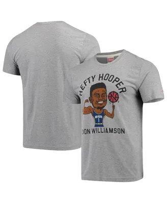 Men's Zion Williamson Gray New Orleans Pelicans Player Graphic Tri-Blend T-shirt