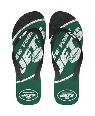 Foco Men's and Women's New York Jets Big Logo Flip-Flops